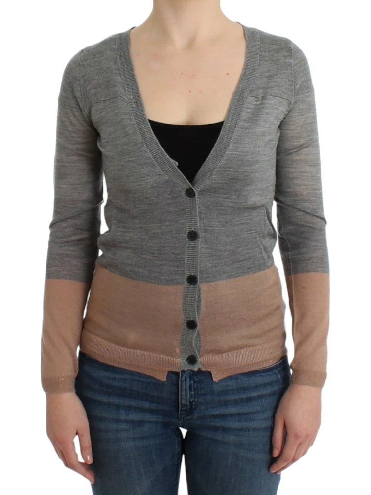 Gray lightweight cardigan