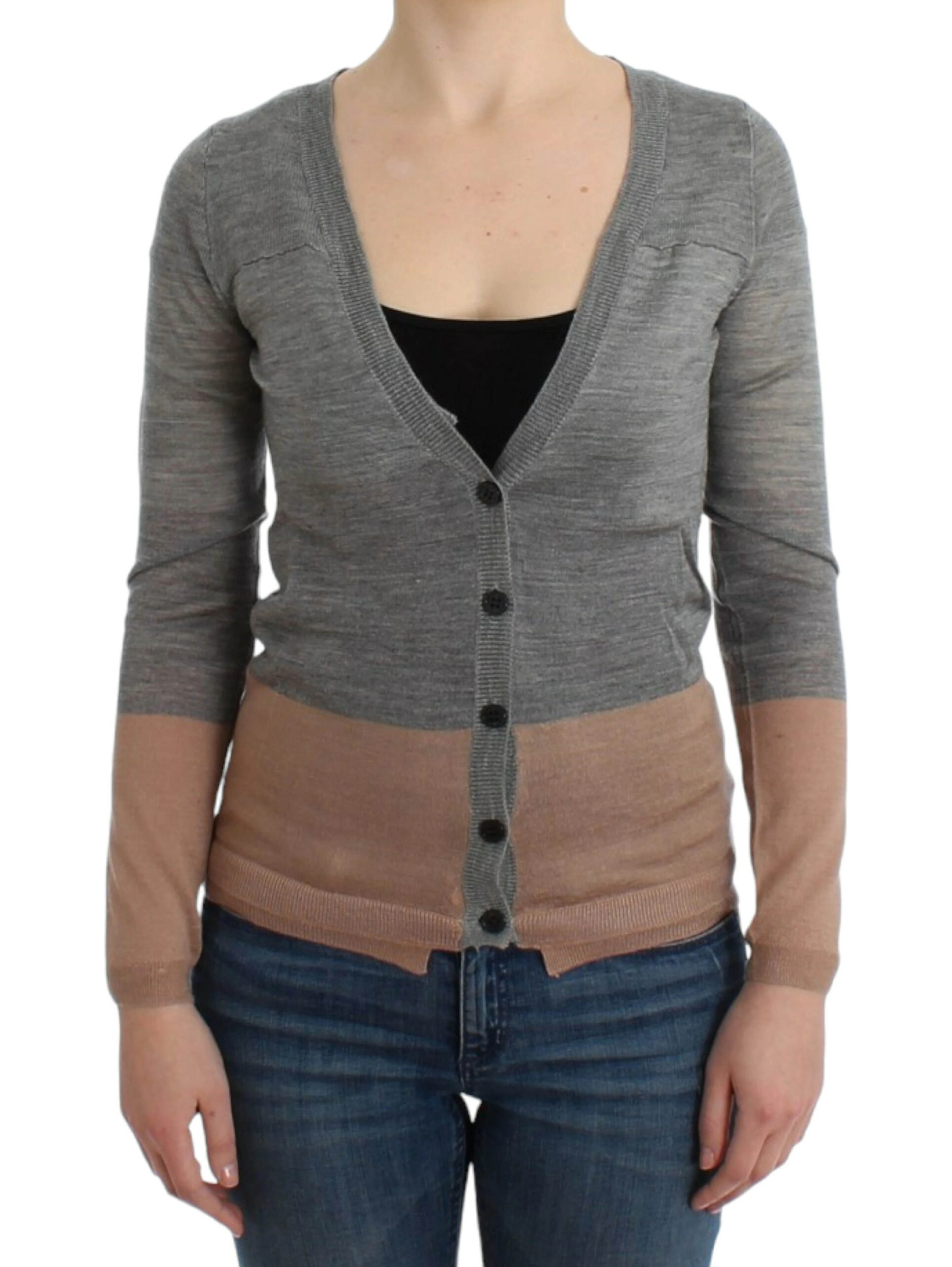 Gray lightweight cardigan