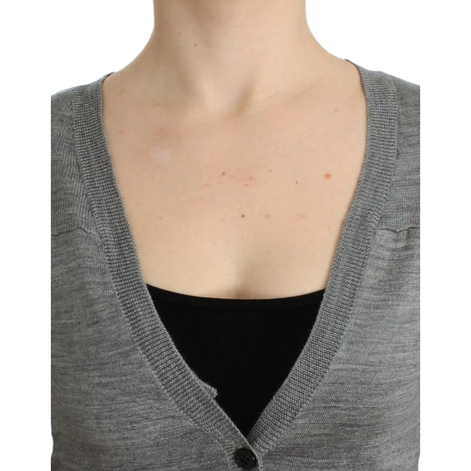 Gray lightweight cardigan