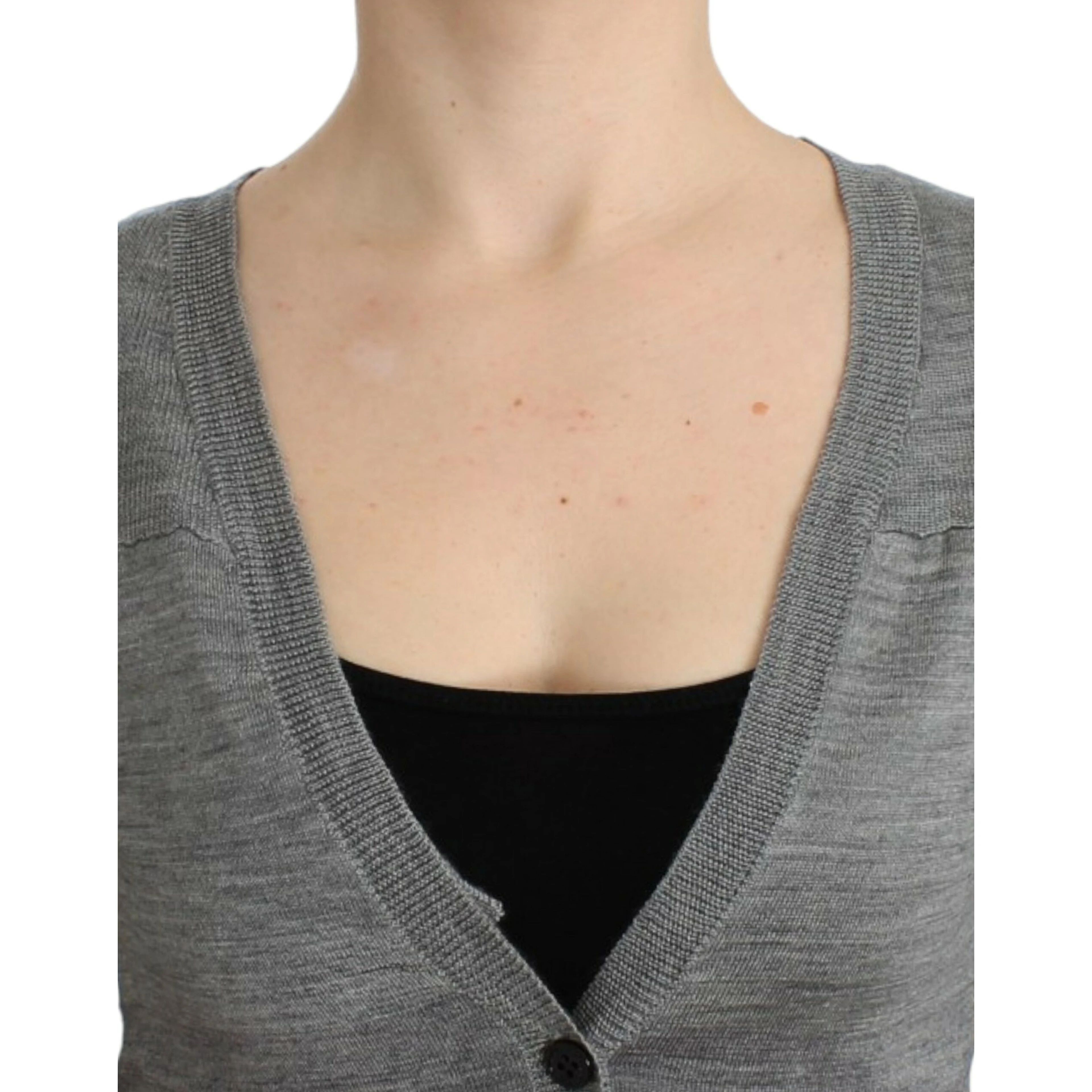 Gray lightweight cardigan
