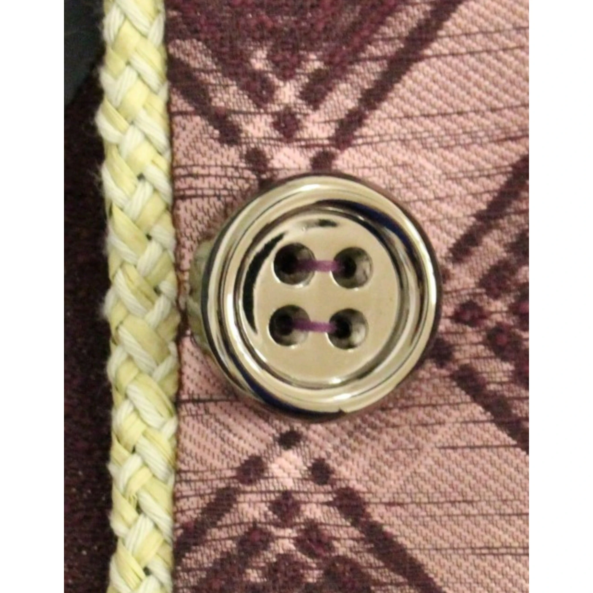 Purple checkered blazer jacket