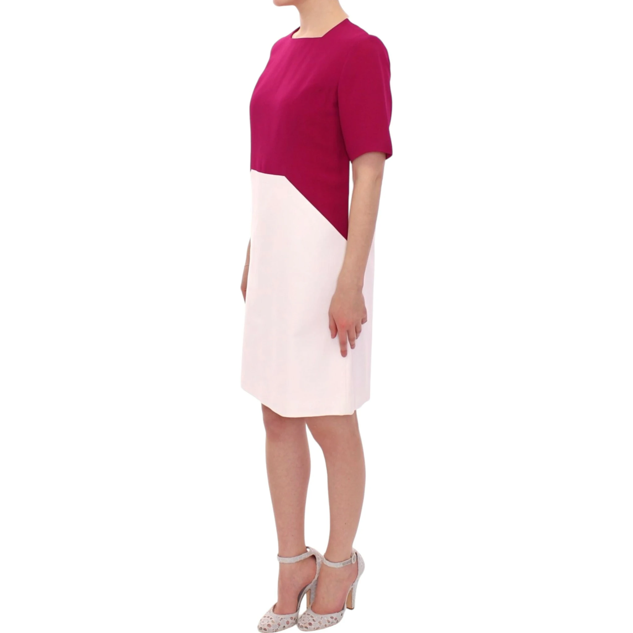 White Robot shift dress