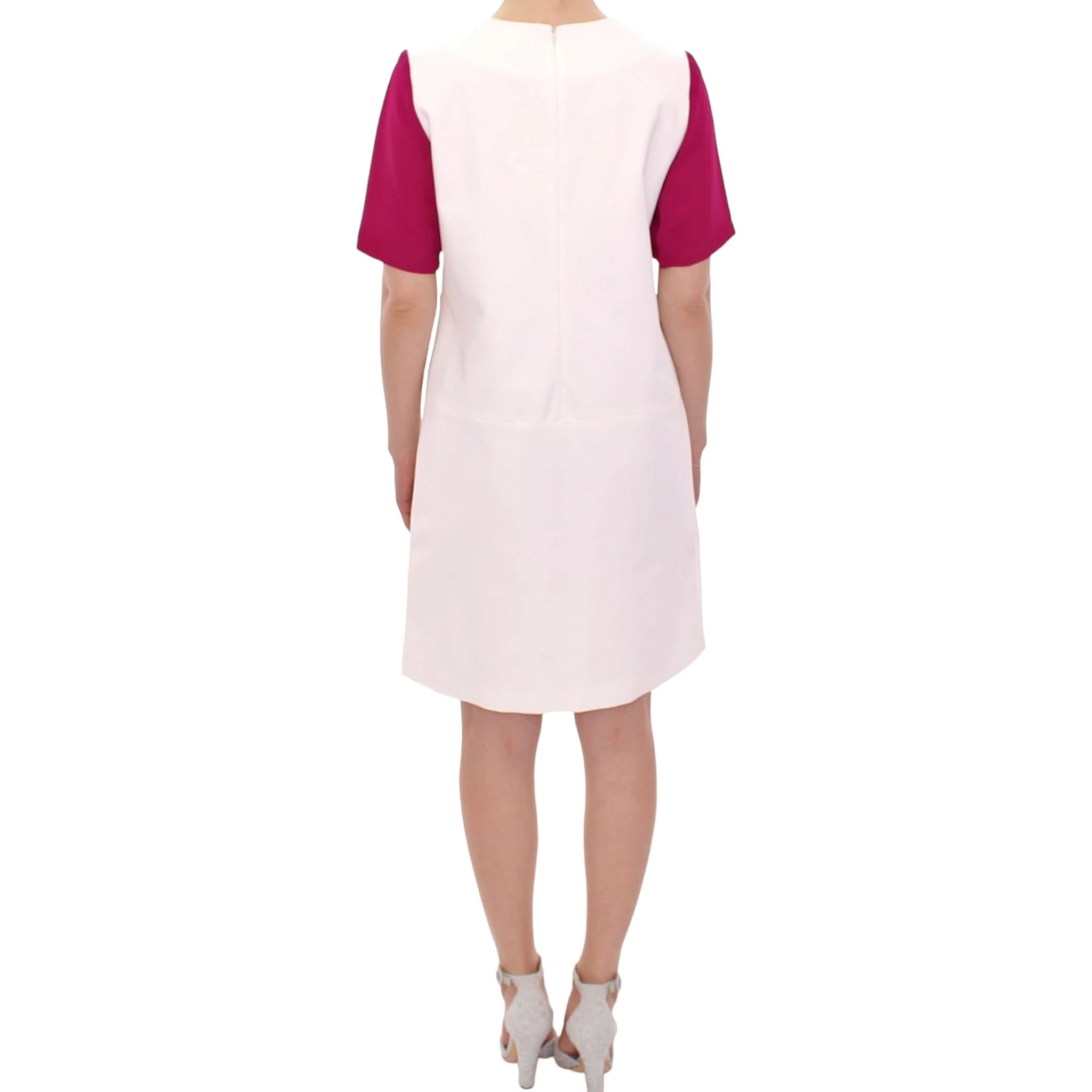 White Robot shift dress