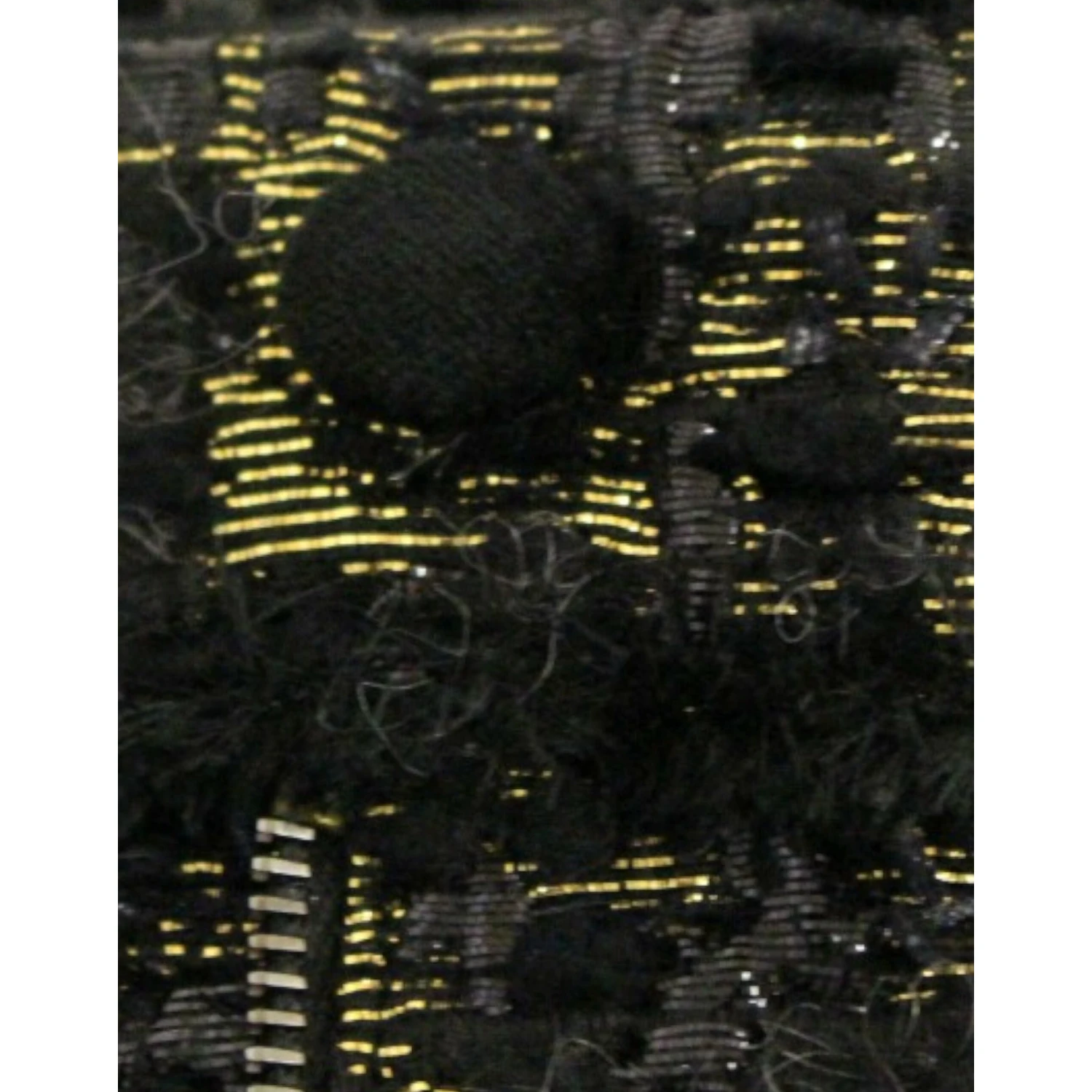 Black fabric shorts pants