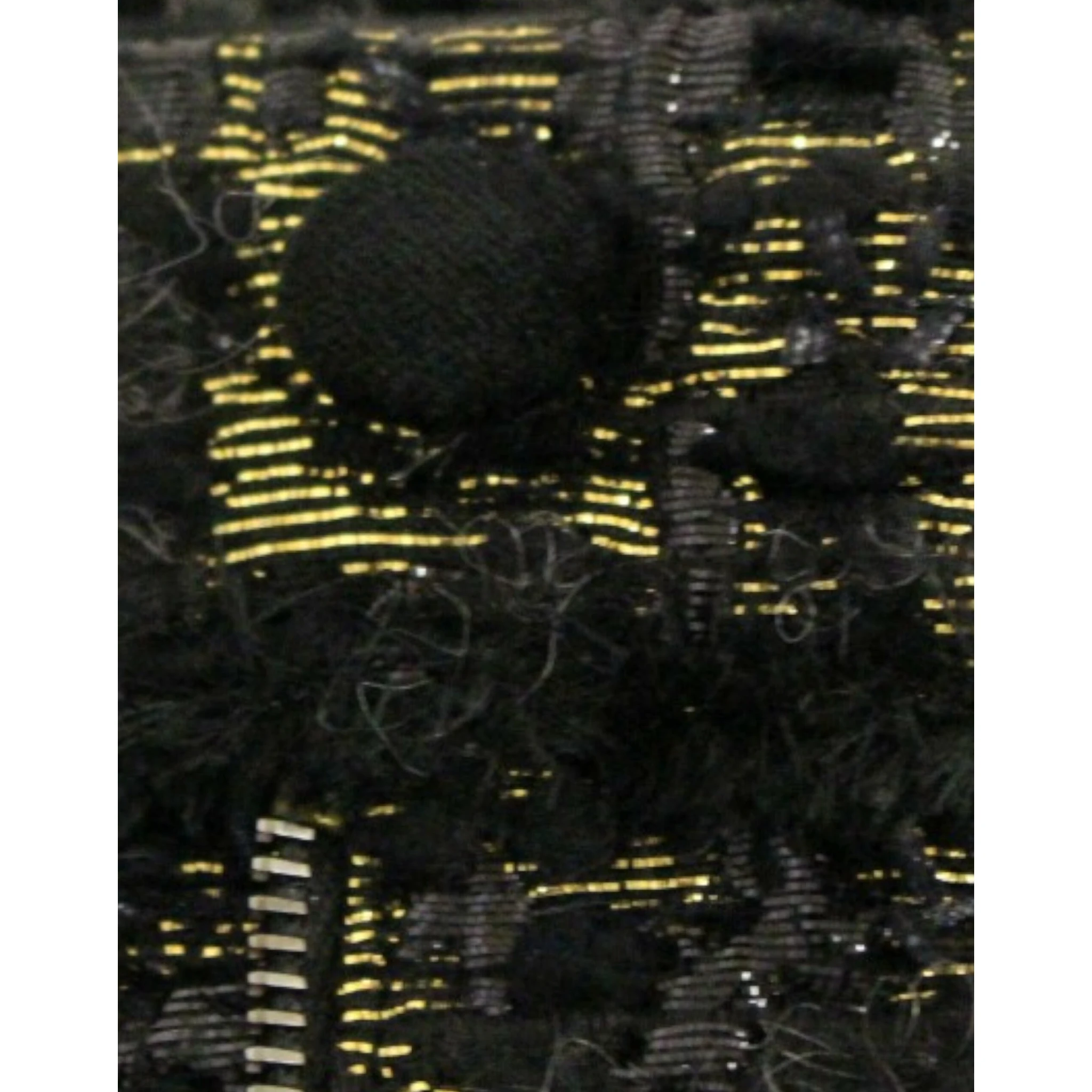 Black fabric shorts pants