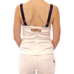 White Sailor Motive Tank Top