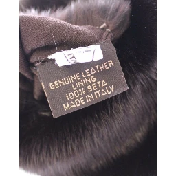 Purple Mink Fur Goatskin Suede Leather Gloves