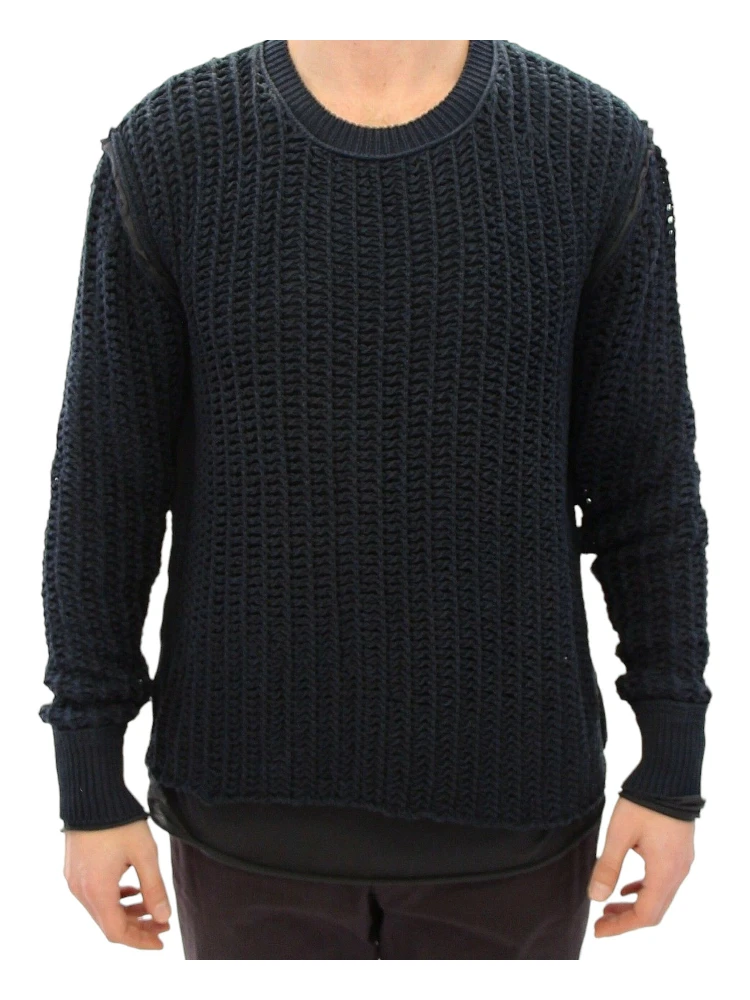 Blue Runway Netz Pullover Netted Sweater