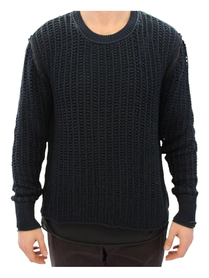 Blue Runway Netz Pullover Netted Sweater