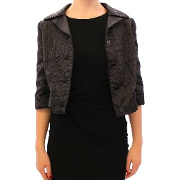 Black Short Bolero Shrug Jacket Coat