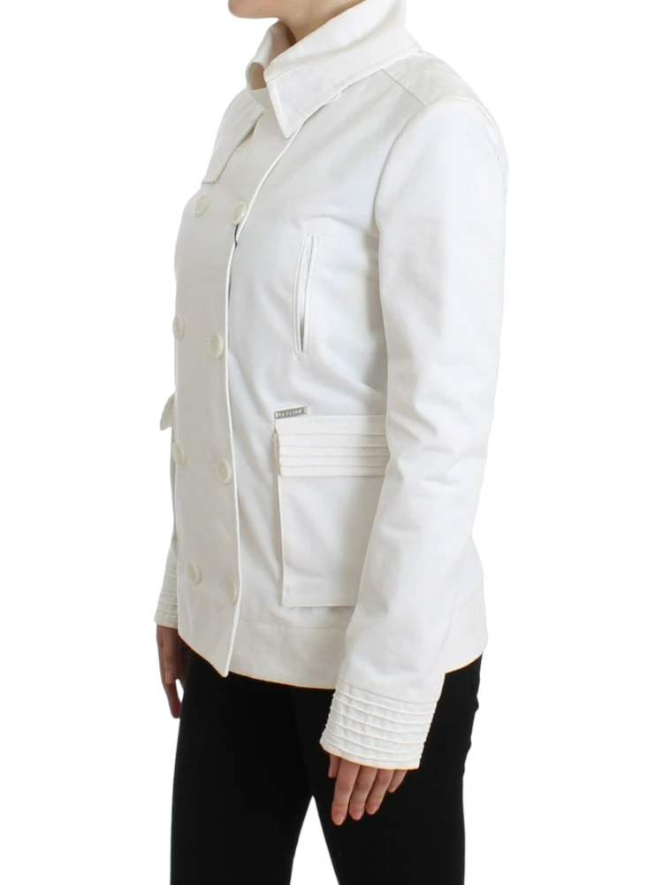 White Double Breasted Jacket Coat Blazer alternative