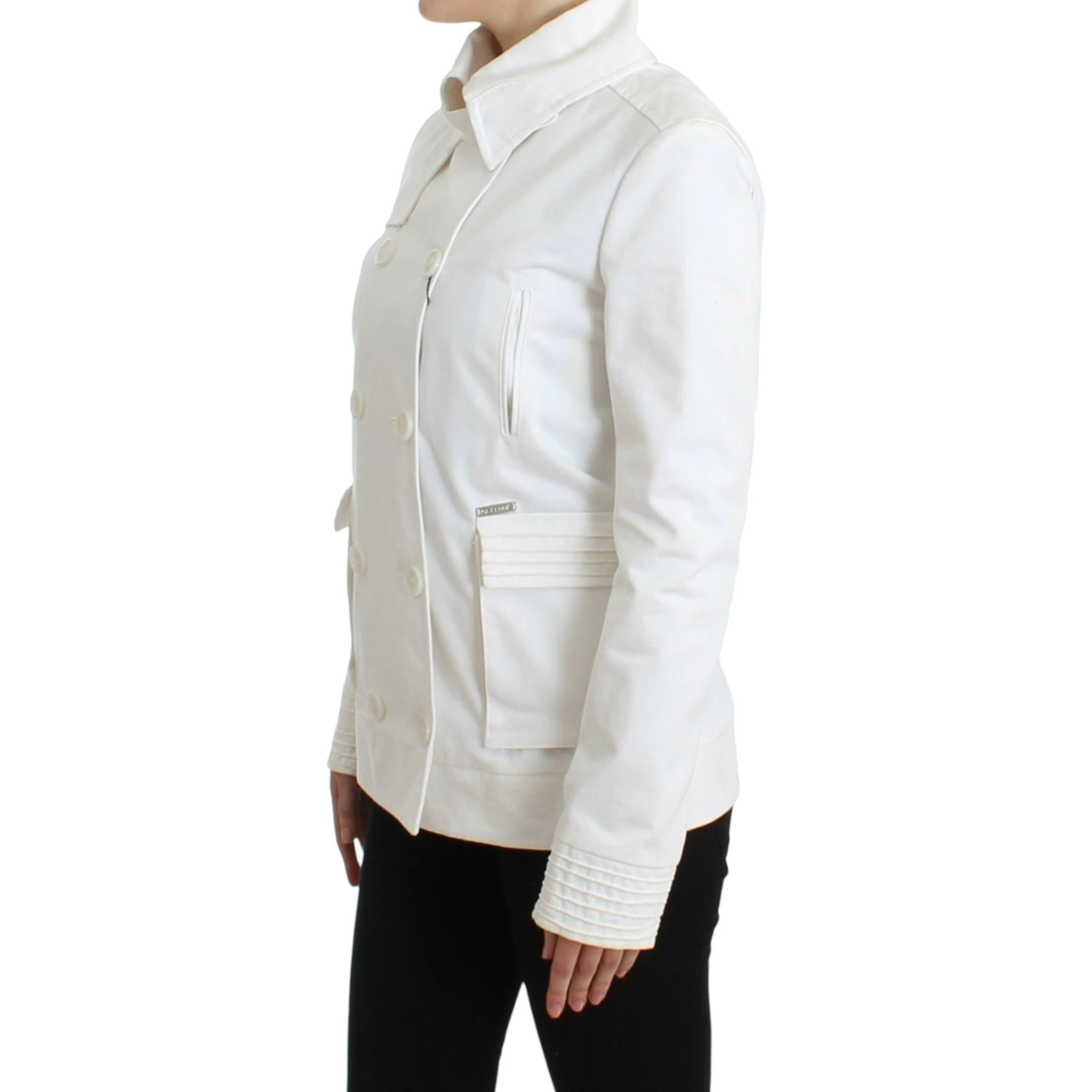 White Double Breasted Jacket Coat Blazer