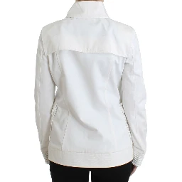 White Double Breasted Jacket Coat Blazer