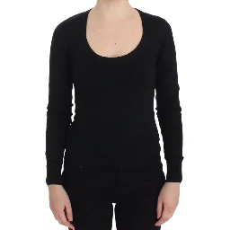 Black Cashmere Crewneck Sweater Pullover