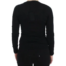 Black Cashmere Crewneck Sweater Pullover