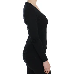 Black Cashmere Crewneck Sweater Pullover