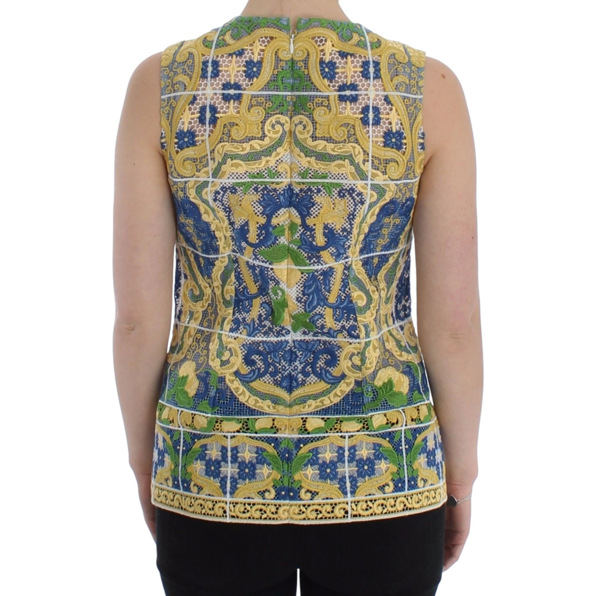 Multicolor Majolica Embroidered Sweater
