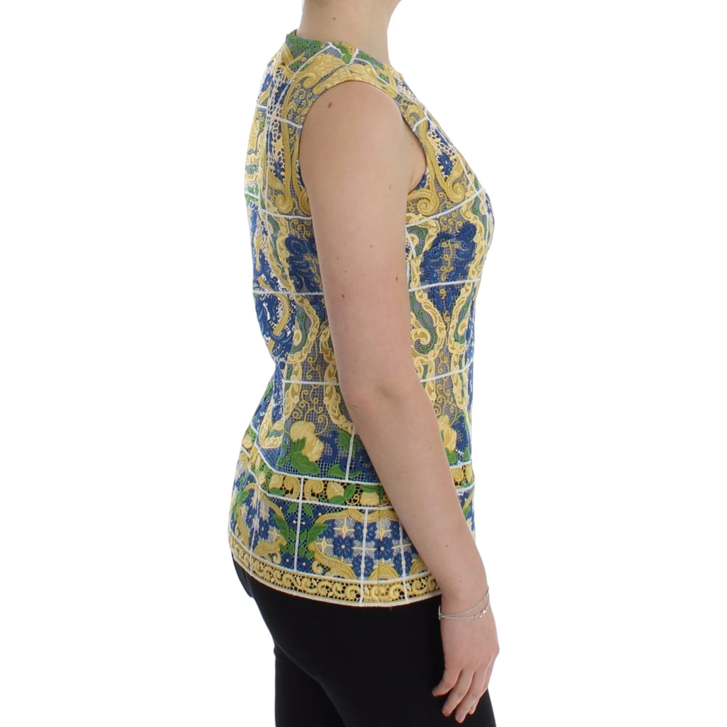 Multicolor Majolica Embroidered Sweater