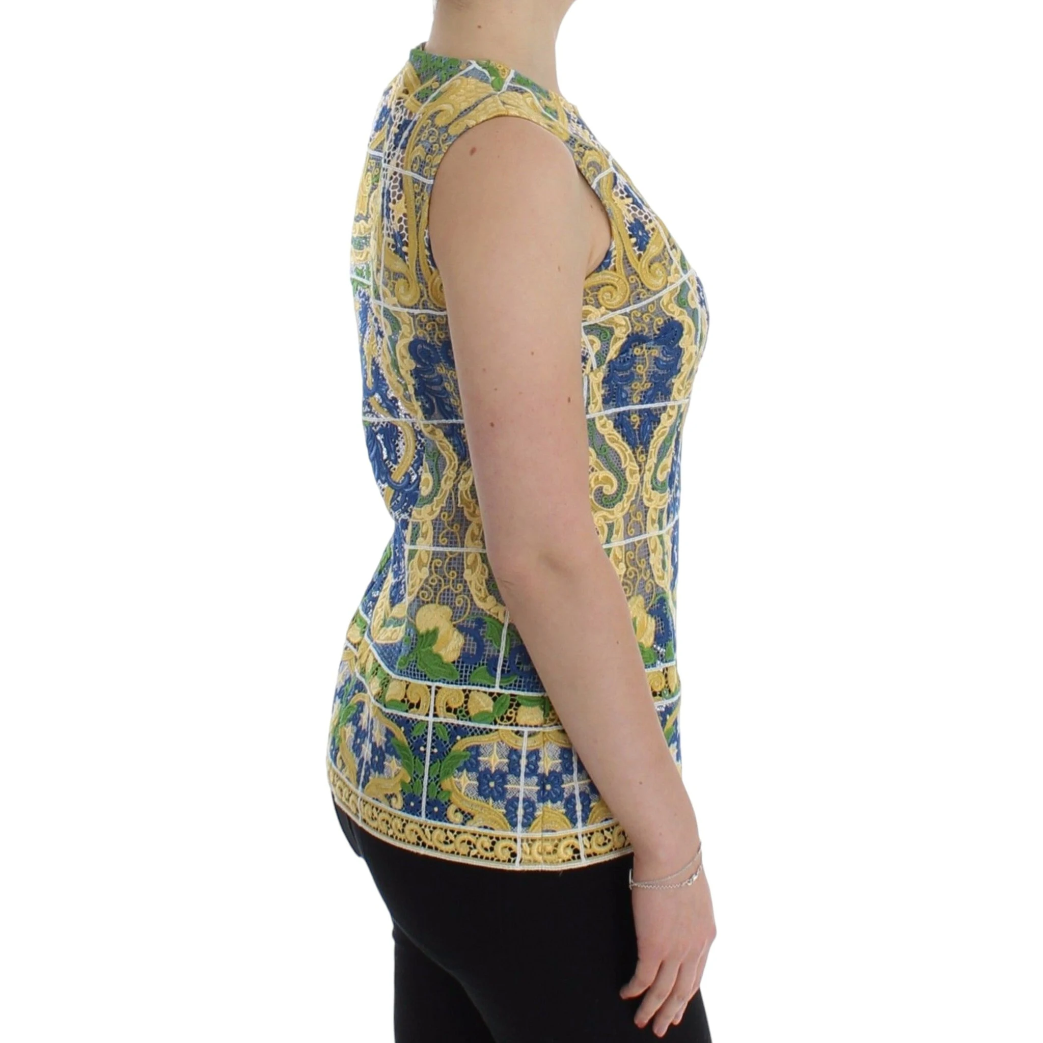 Multicolor Majolica Embroidered Sweater