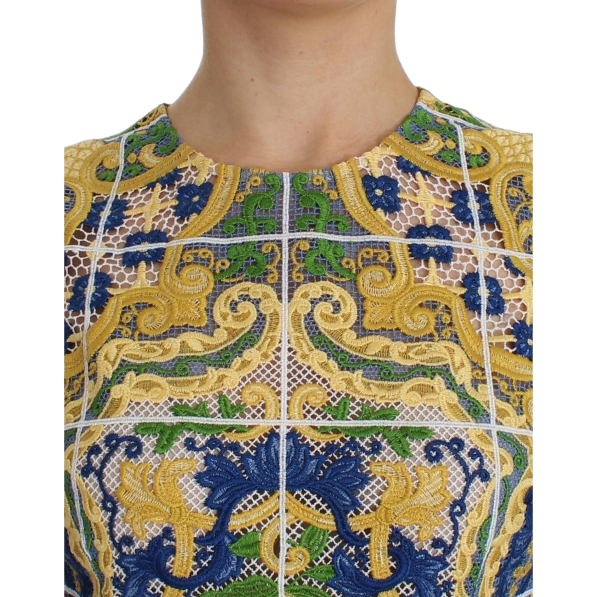 Multicolor Majolica Embroidered Sweater