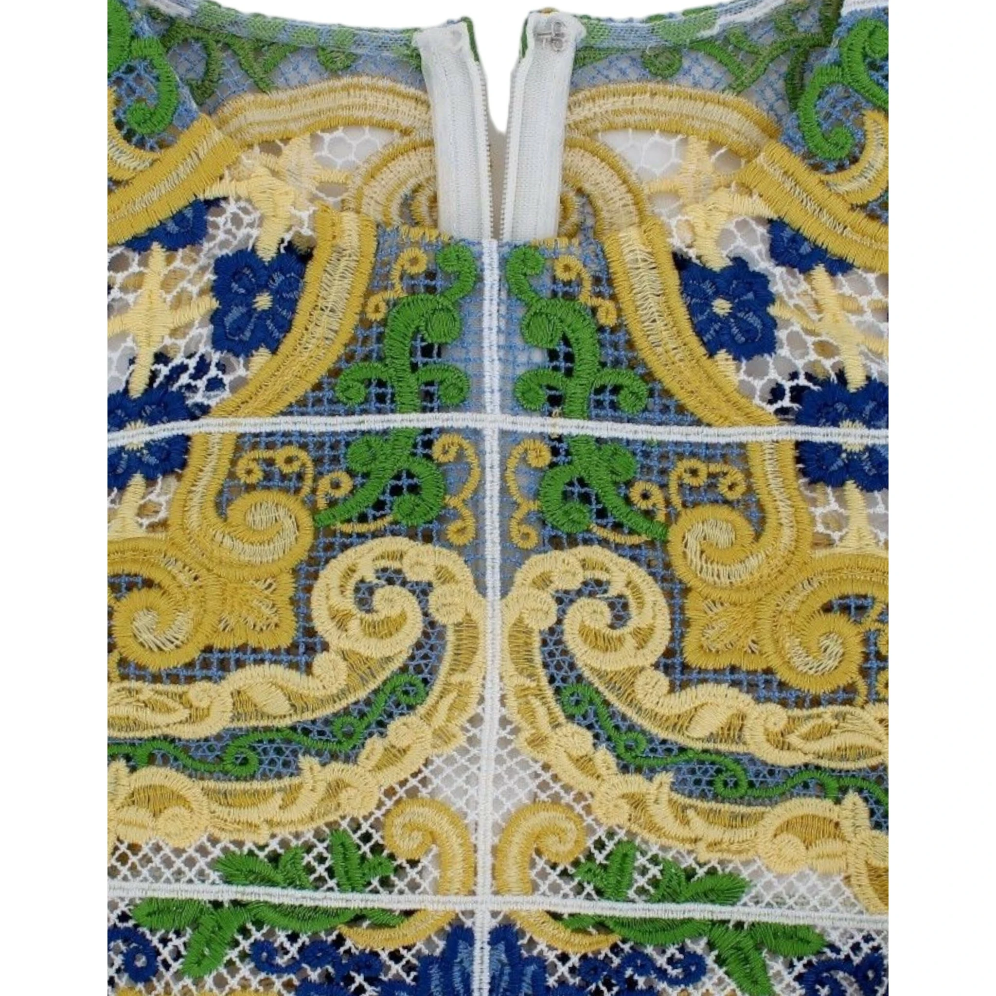 Multicolor Majolica Embroidered Sweater