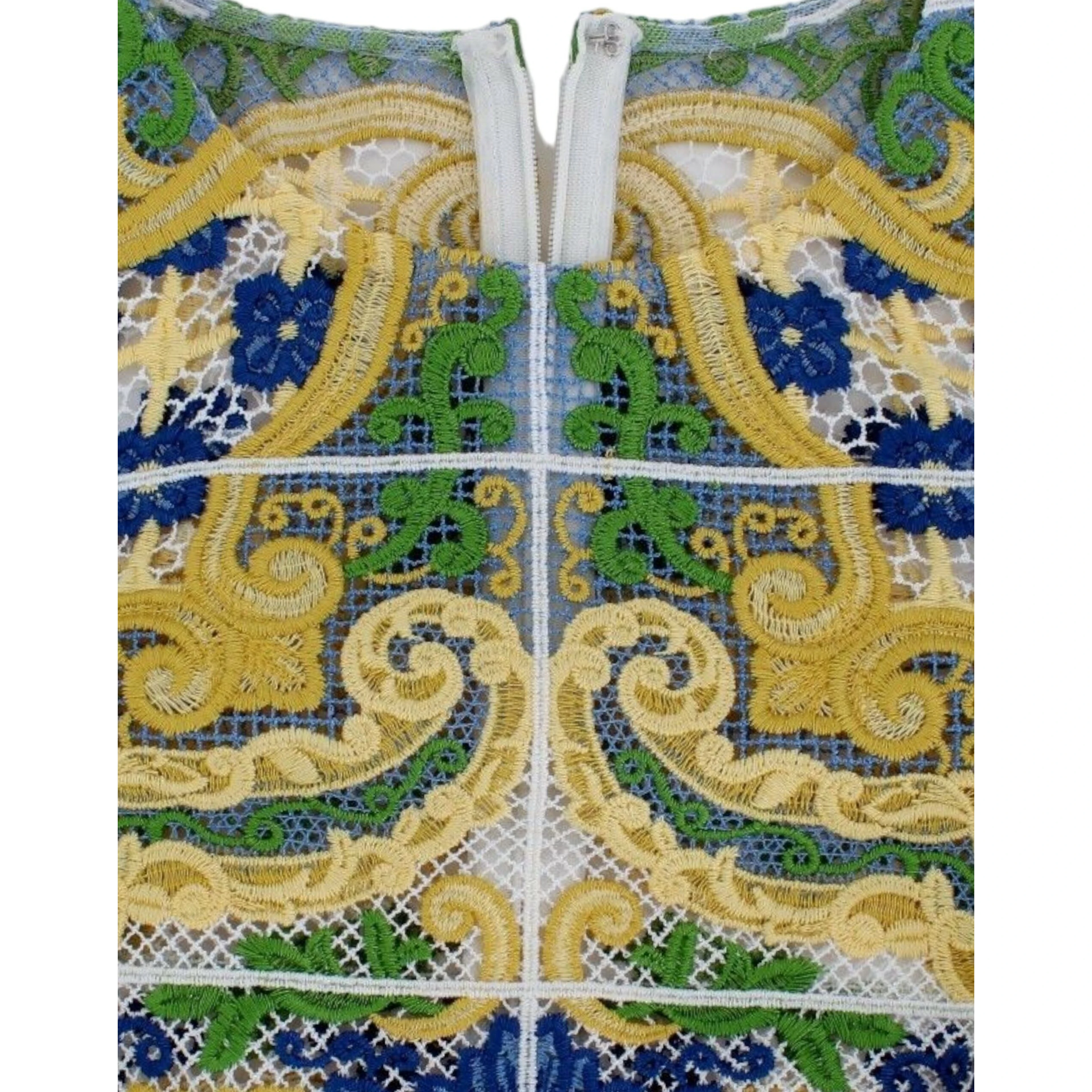 Multicolor Majolica Embroidered Sweater