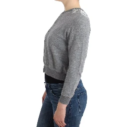 Lingerie Gray Lace Sweater Cardigan Top