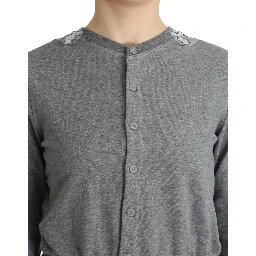 Lingerie Gray Lace Sweater Cardigan Top