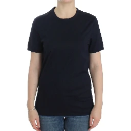 Lingerie Blue Crewneck Cotton Logo T-shirt