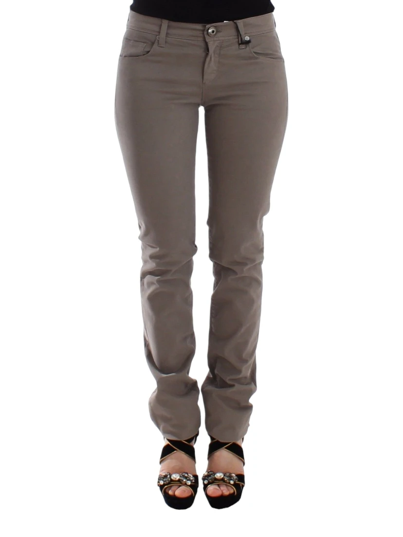 Women Taupe Slim Skinny Jeans In Beige