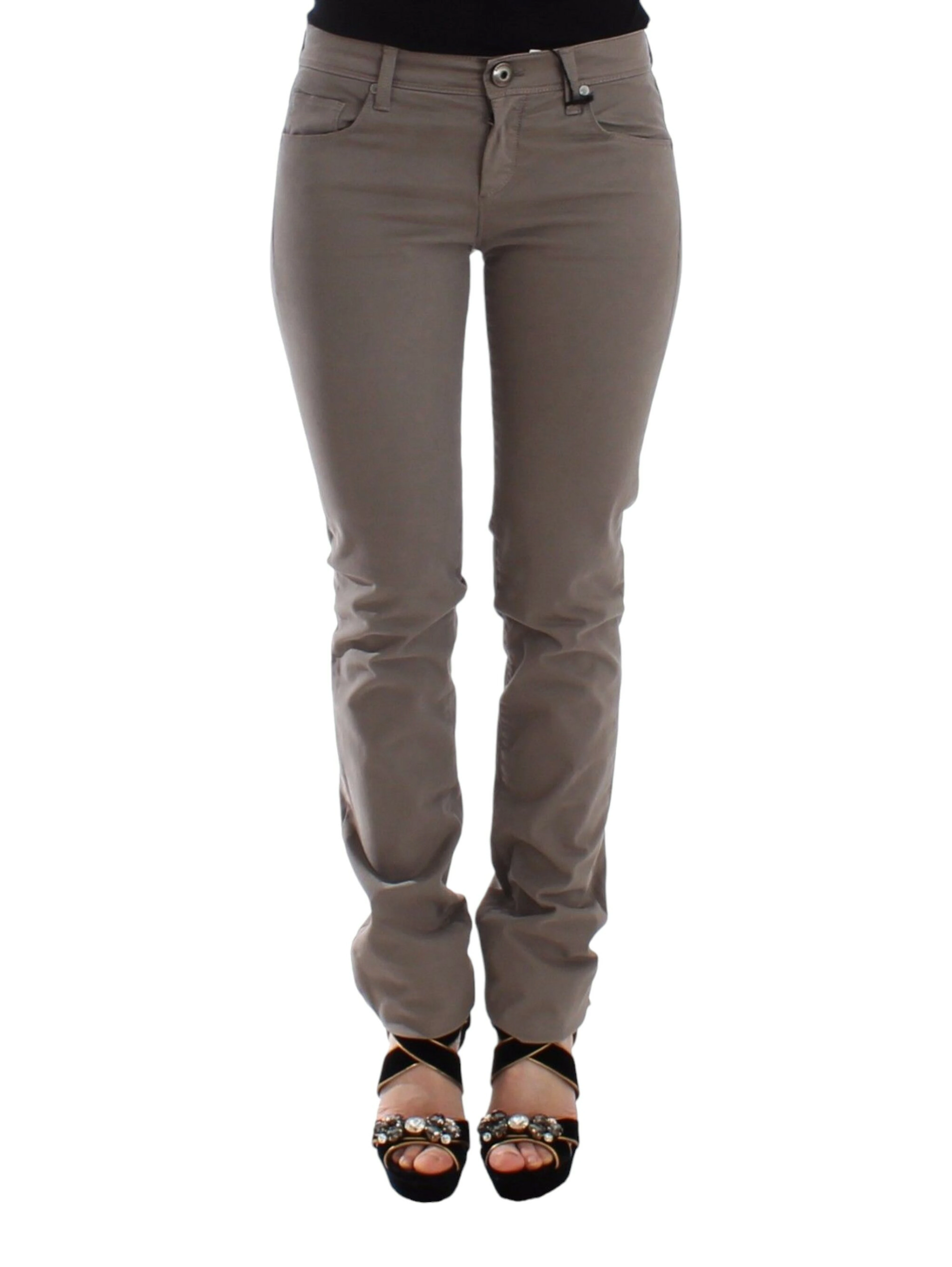 Women Taupe Slim Skinny Jeans In Beige