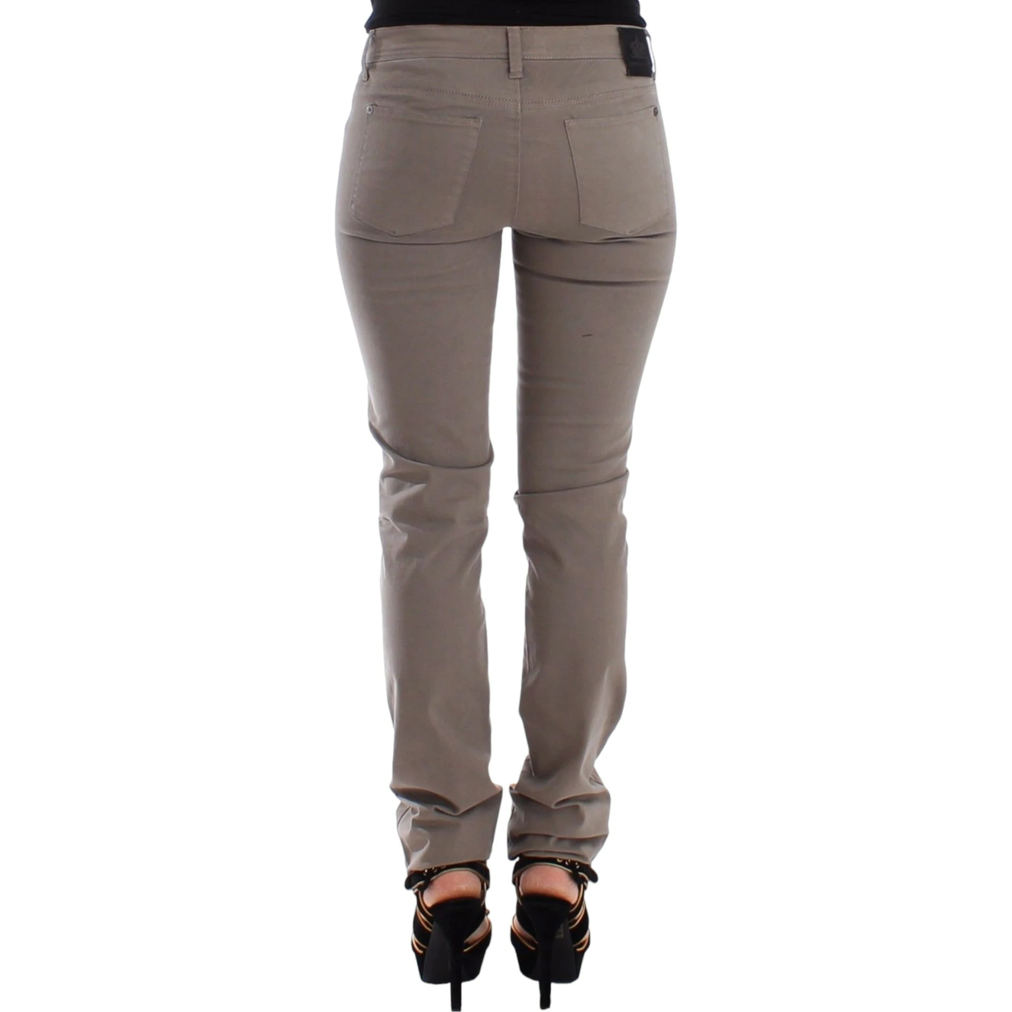 Women Taupe Slim Skinny Jeans In Beige