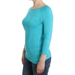 Lingerie Blue Top Blouse Jumper Modal Solid