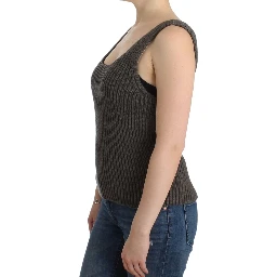 Gray Knit Top Knitted Sweater Merino Wool