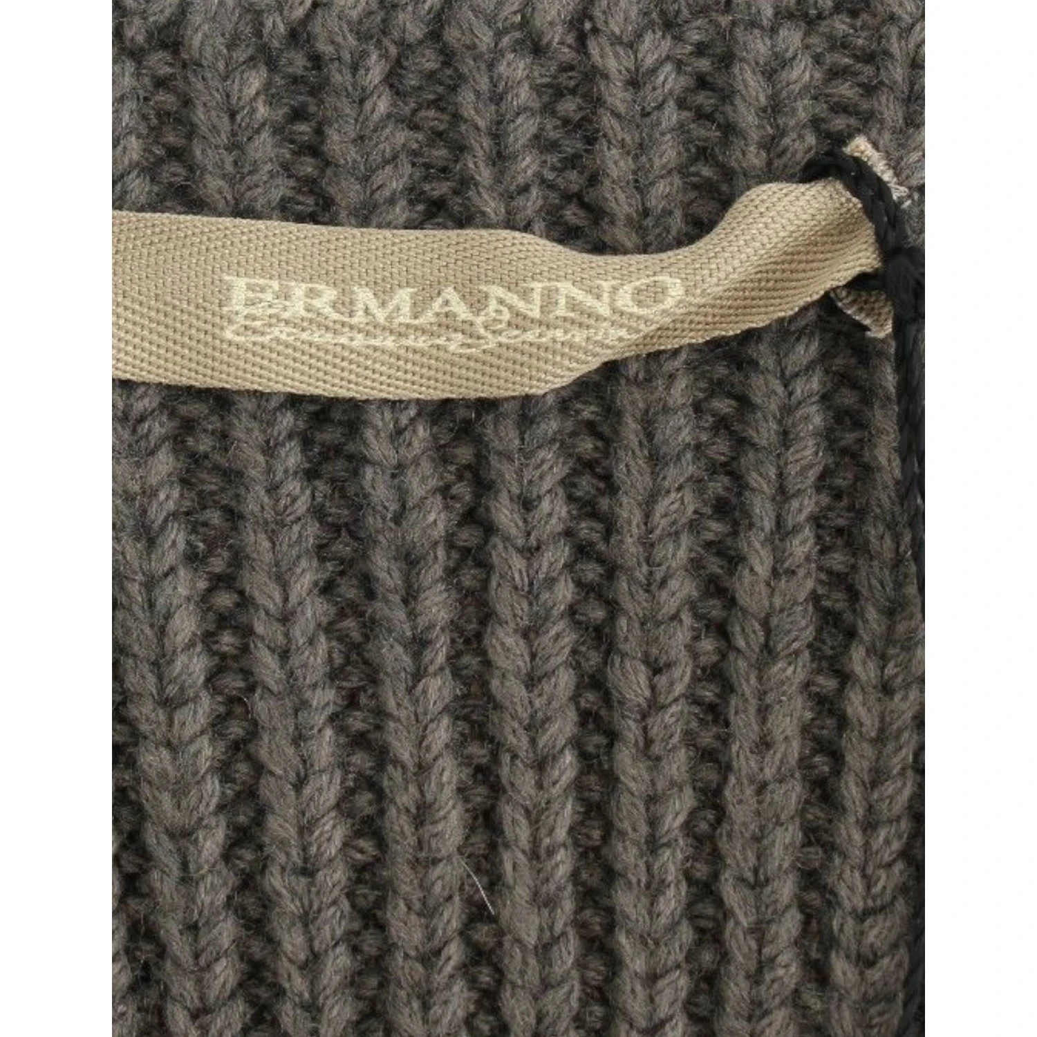 Gray Knit Top Knitted Sweater Merino Wool