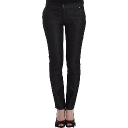 Black Slim Jeans Denim Pants Skinny Leg Stretch