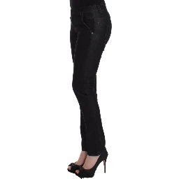 Black Slim Jeans Denim Pants Skinny Leg Stretch