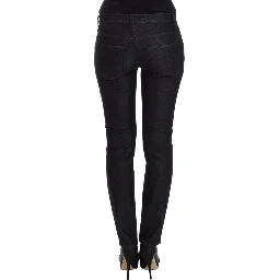 Black Slim Jeans Denim Pants Skinny Leg Stretch