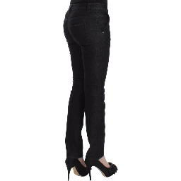 Black Slim Jeans Denim Pants Skinny Leg Stretch