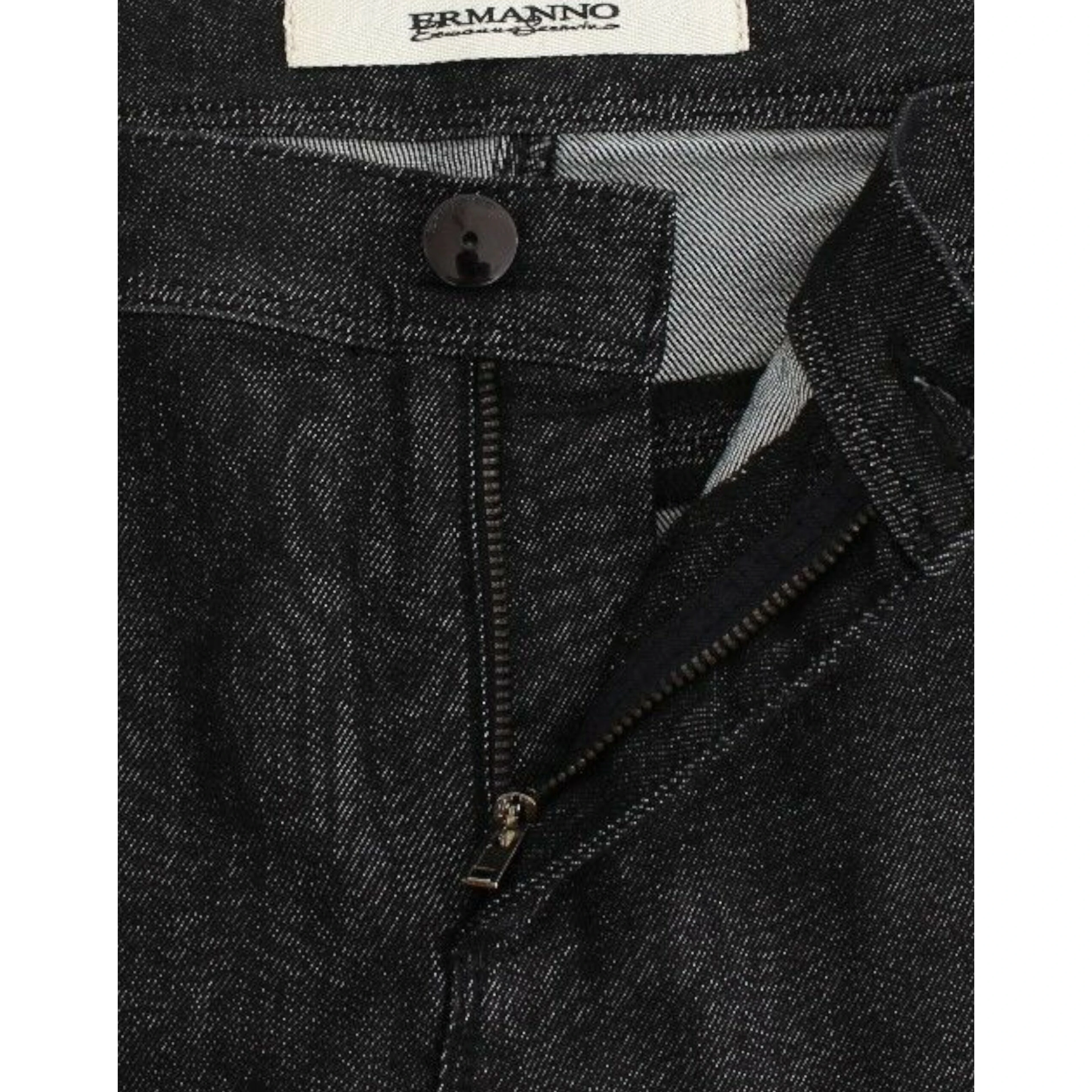 Black Slim Jeans Denim Pants Skinny Leg Stretch