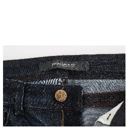 Blue Slim Jeans Denim Pants Skinny Leg Stretch