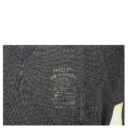 Blue Wool Blend V-neck Pullover Sweater