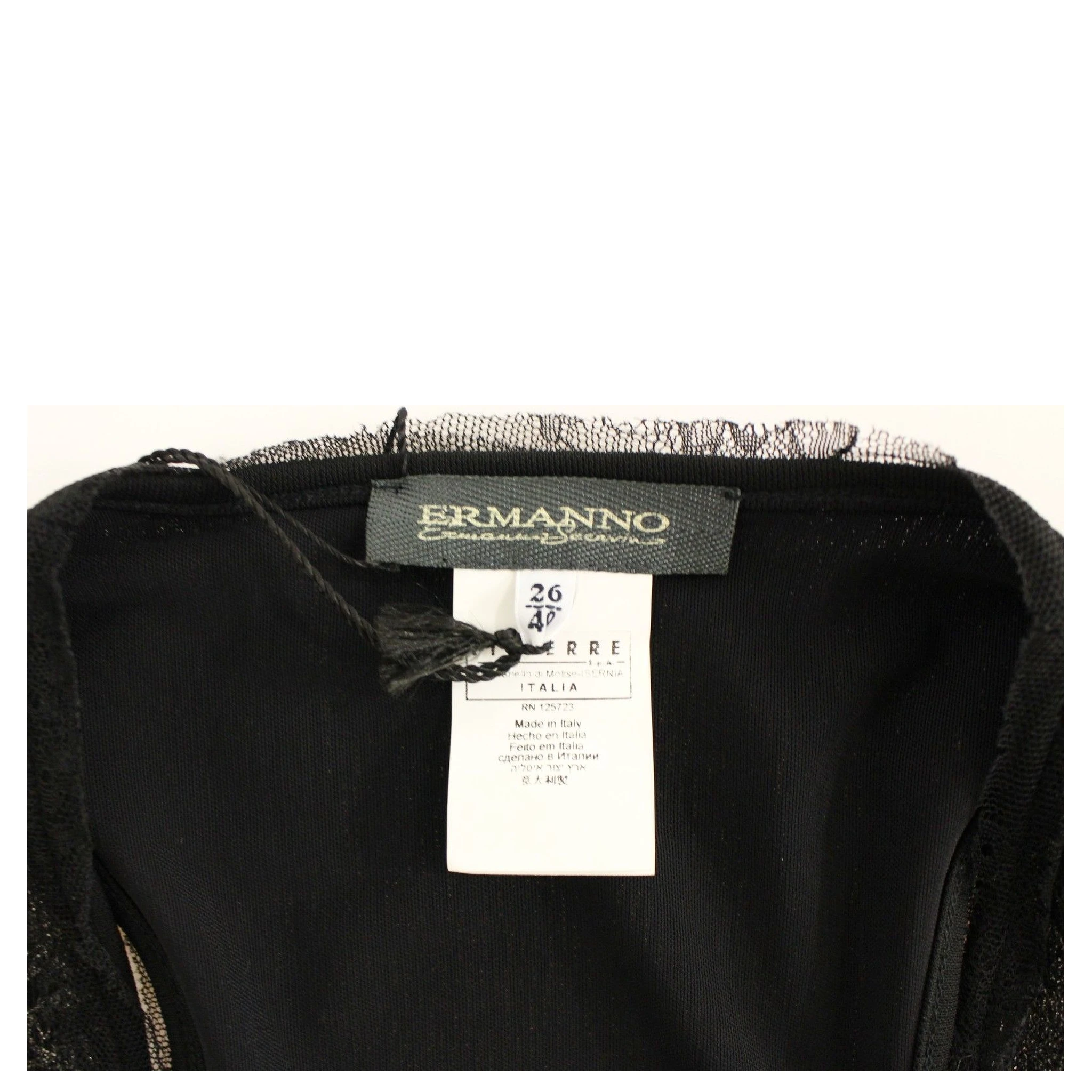 Black Lace Lined Stretch Mini Dress