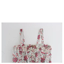 Beachwear Pink Floral Beach Mini Dress Short