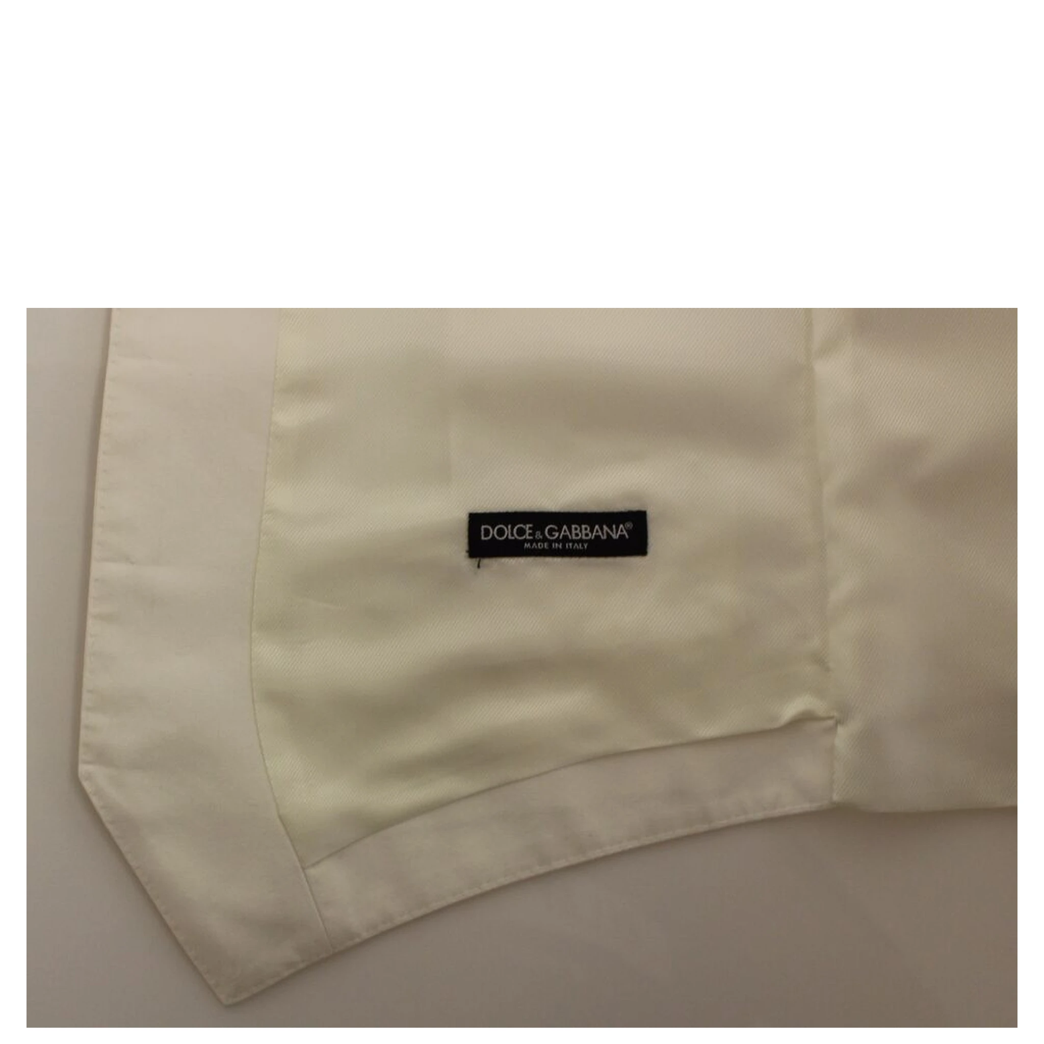 White Cotton Silk Blend Dress Vest Blazer