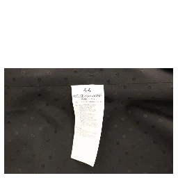 Black Wool Silk Stretch Dress Vest Blazer