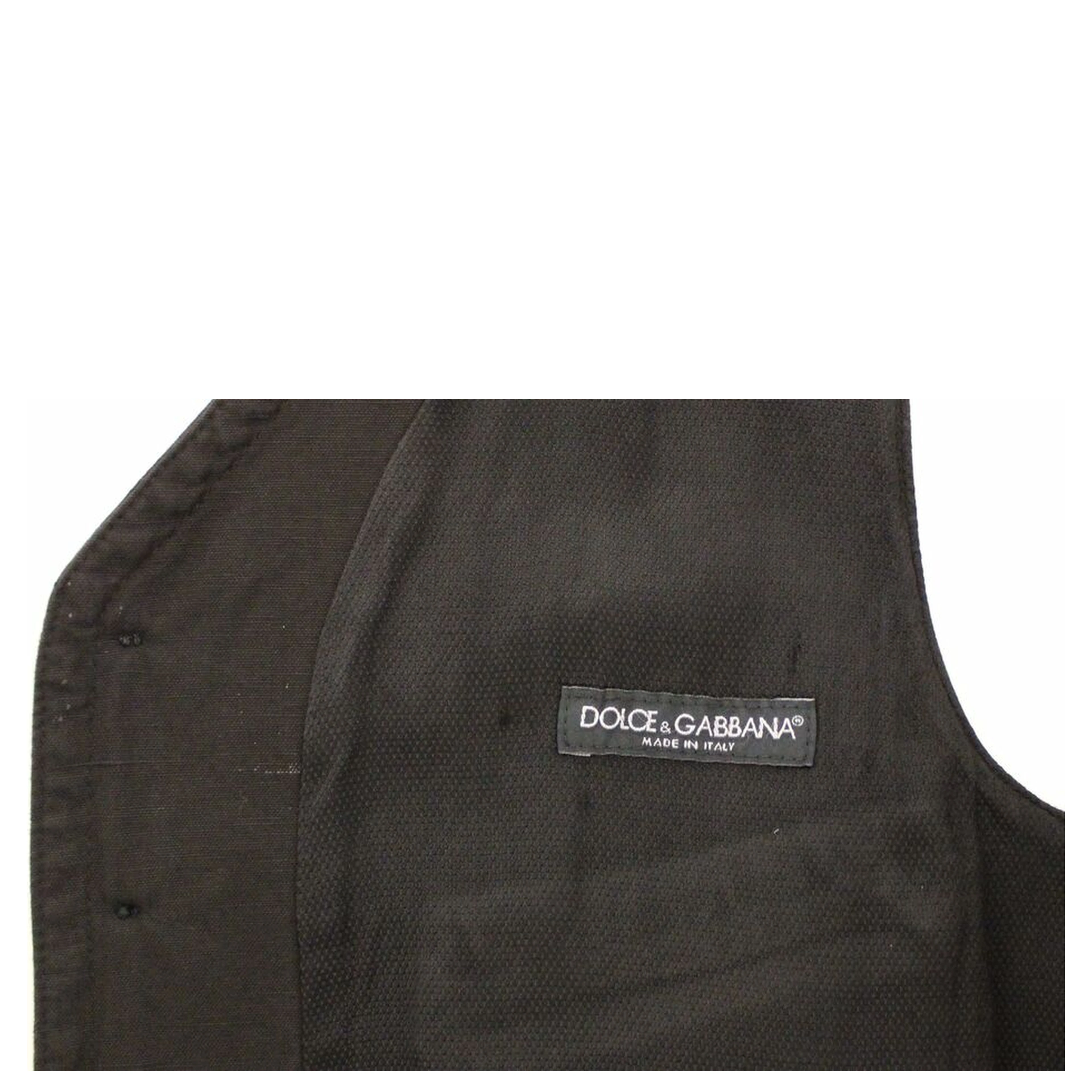 Black Flax Cotton Dress Vest Blazer