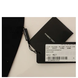 Blue Cotton Stretch Dress Vest Blazer