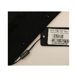 Black Wool Silk Stretch Dress Vest Blazer