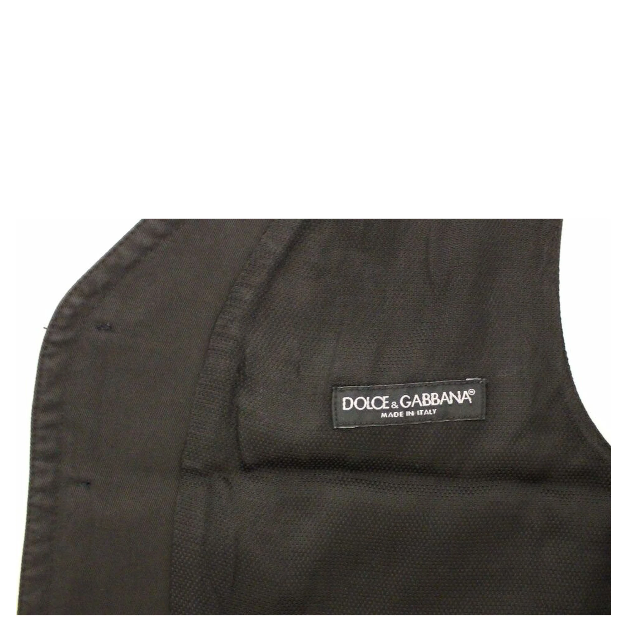 Black Cotton Blend Dress Vest Gilet